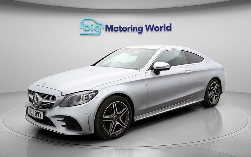Used Mercedes C200 AMG line 184 HP (135 kW) 2022 Silver Coupe