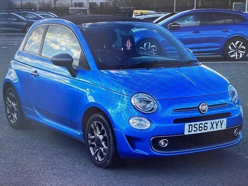 Used Fiat 500C S 69 HP (50 kW) 2016 Blue Cabriolet