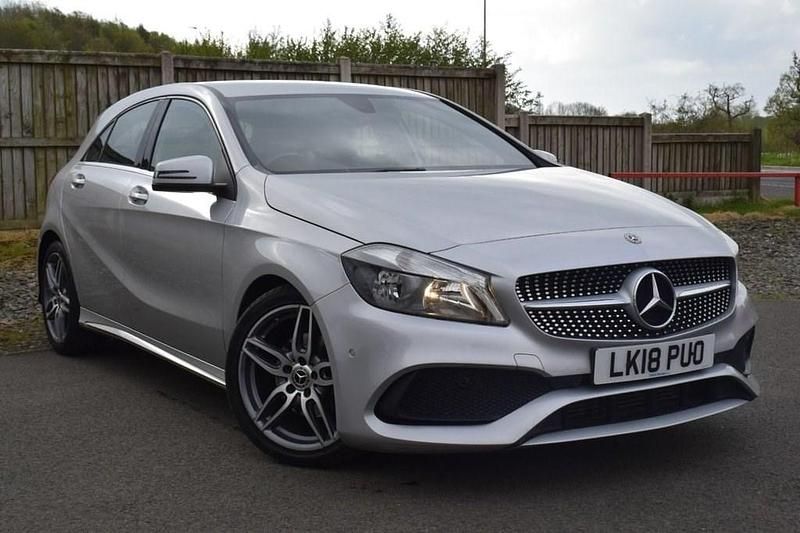 Used Mercedes A200 AMG line 136 HP (100 kW) 2018 Silver Hatchback