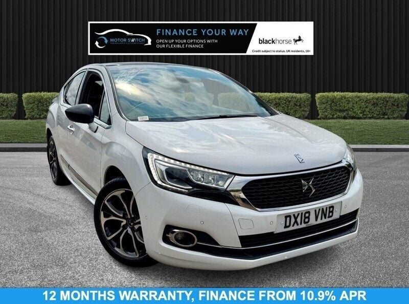 White Used 2018 DS Automobiles DS4 Prestige Hatchback | £6,995 (Good price) - Image 1/4