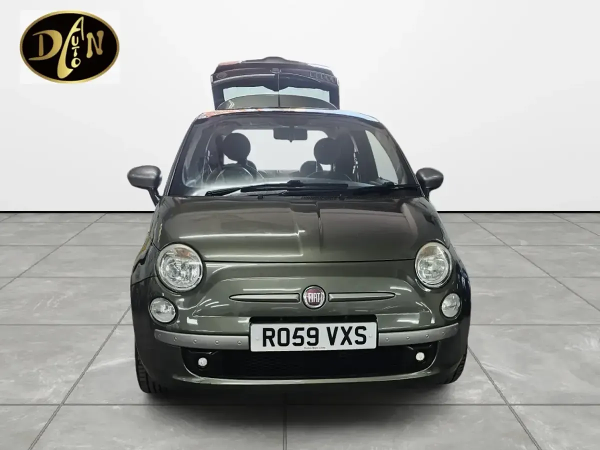 Used Fiat 500 69 HP (50 kW) 2009 Green Cabriolet