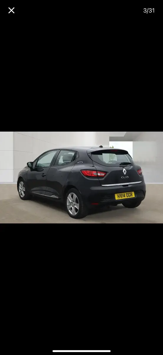 Used Renault Clio Dynamique 75 HP (55 kW) 2014 Black Hatchback
