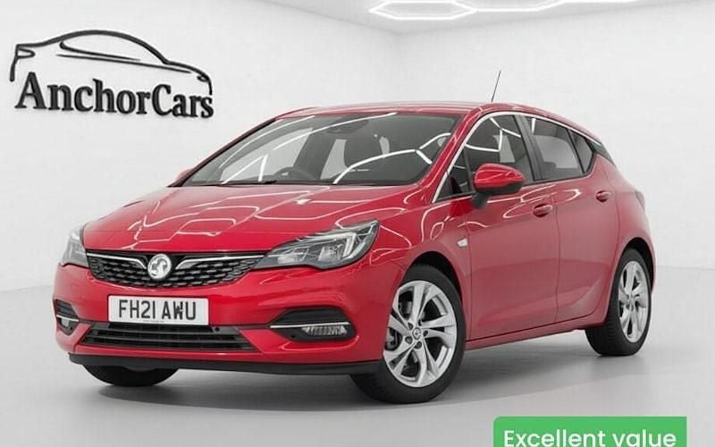 Used Vauxhall Astra SRi 145 HP (106 kW) 2021 Red Hatchback