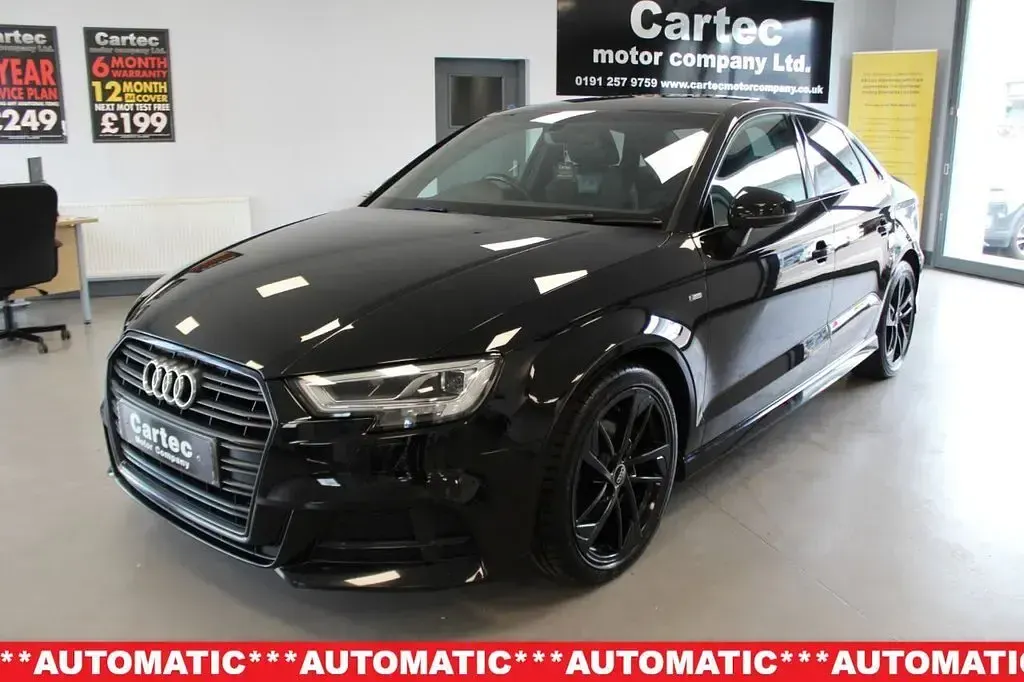 Used Audi A3 Black Edition 116 HP (85 kW) 2019 Black Sedan