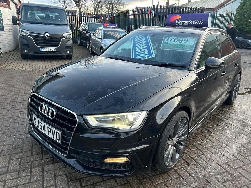 Used Audi A3 S-Line 150 HP (110 kW) 2014 Black Hatchback