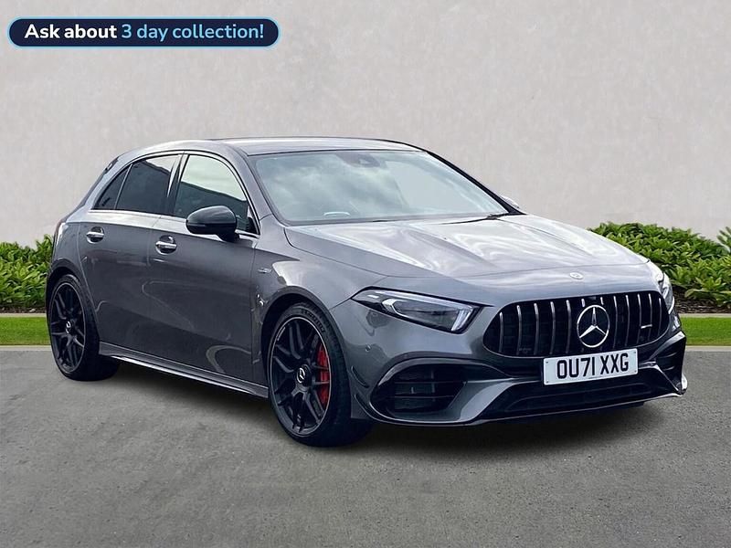 Grey Used 2021 Mercedes A45 AMG Hatchback | £43,599 (Expensive) - Image 1/4