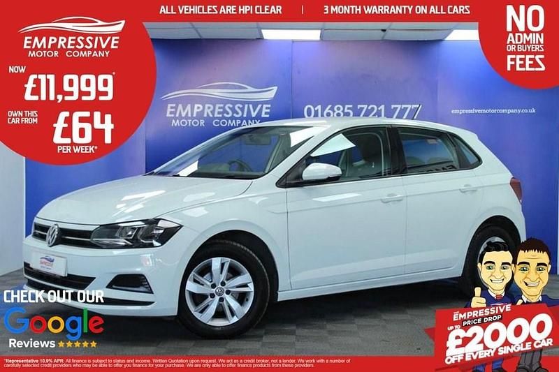 White Used 2019 VW Polo SE Hatchback | £11,999 (A bit pricey) - Image 1/4