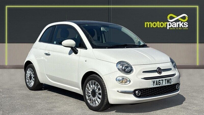 Bossa nova white Used 2018 Fiat 500 Lounge Hatchback | £6,200 (Good price) - Image 1/4