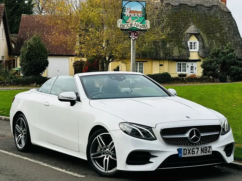 Used Mercedes E300 AMG line 2017 White Cabriolet