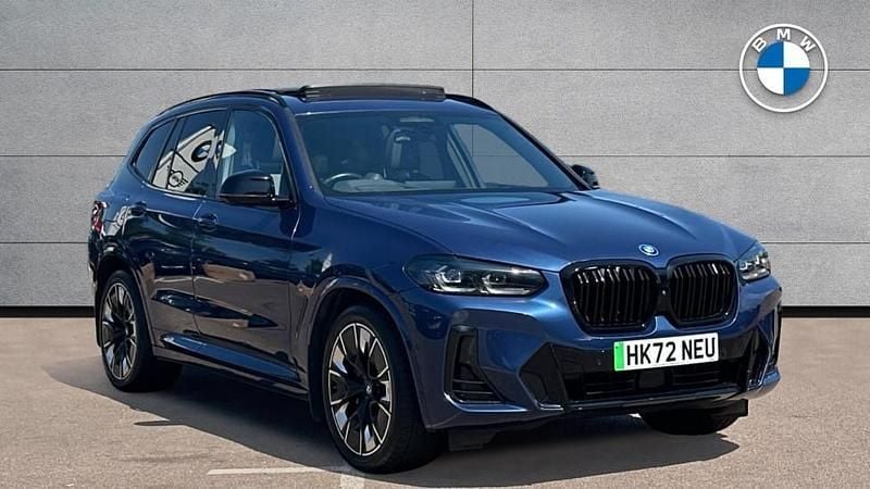 Blue Used 2022 BMW iX3 M Sport SUV | £33,844 (Fair price) - Image 1/4