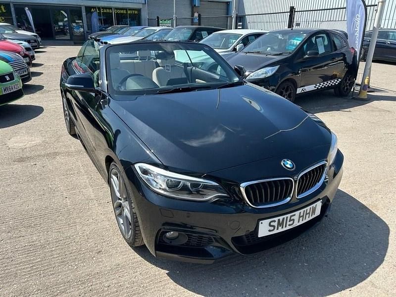 Black Used 2015 BMW 220 M Sport Cabriolet | £10,999 (Fair price) - Image 1/4
