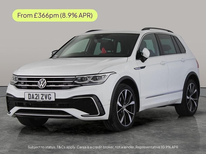 White Used 2021 VW Tiguan R-line SUV | £23,569 (Good price) - Image 1/3