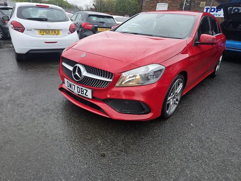 Used Mercedes A180 AMG line 109 HP (80 kW) 2017 Red Hatchback