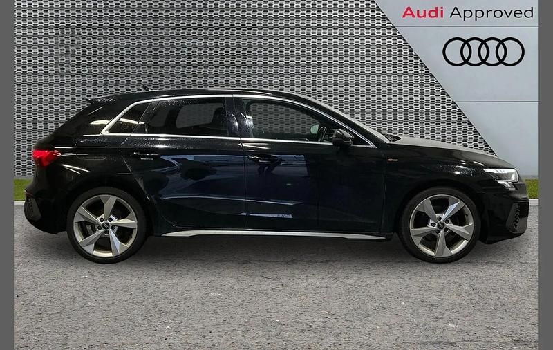 Used Audi A3 S-Line 147 HP (108 kW) 2022 Black Hatchback