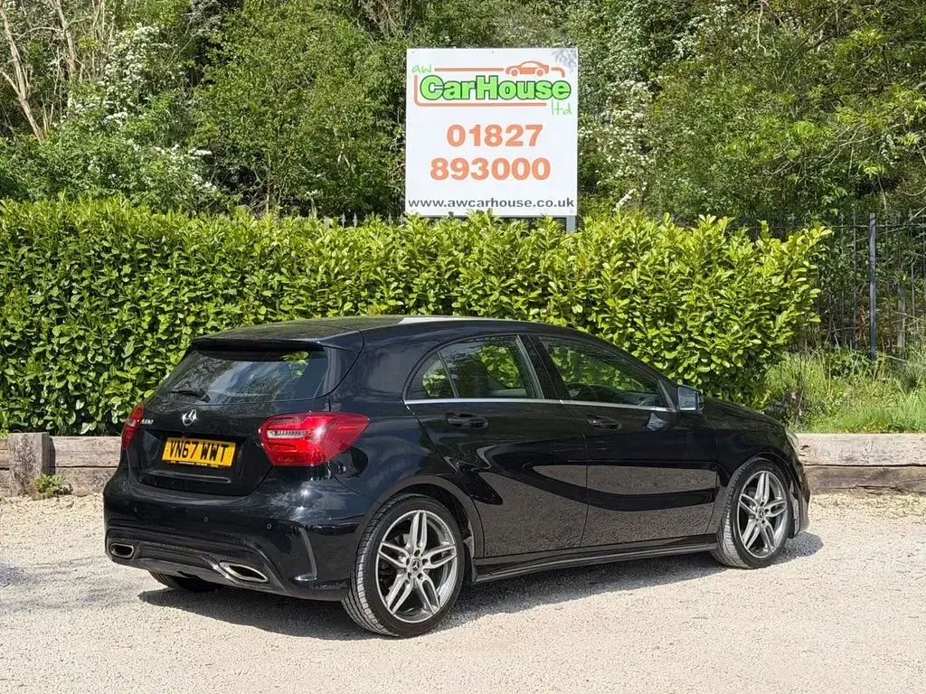 Used Mercedes A180 AMG line 122 HP (89 kW) 2017 Black Hatchback