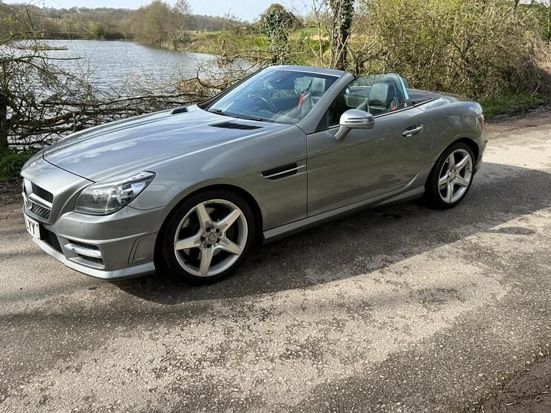 Begagnad Mercedes SLK250 AMG 2012 Silver Cab