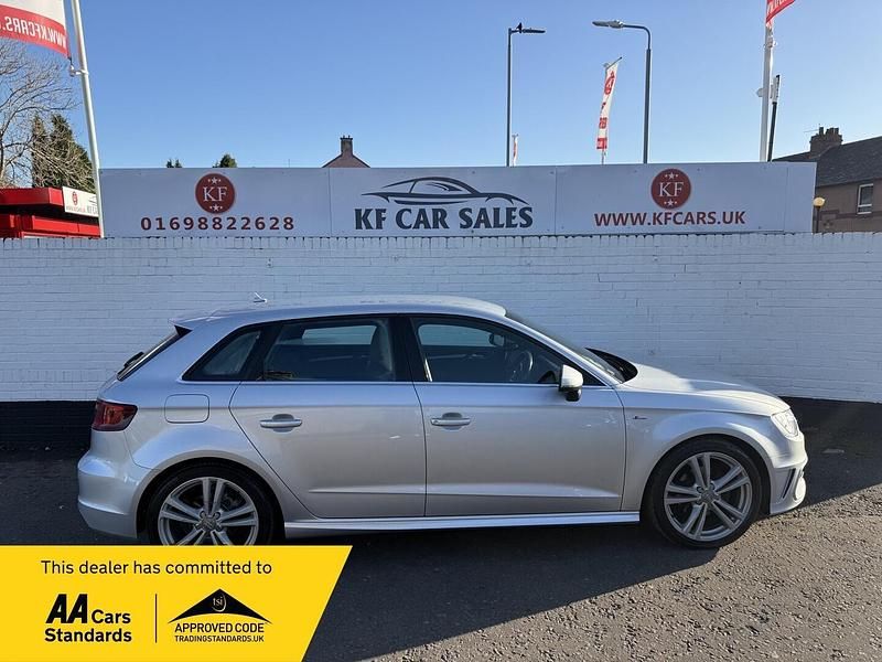 Used Audi A3 Sportback S-Line 2014 Silver Hatchback