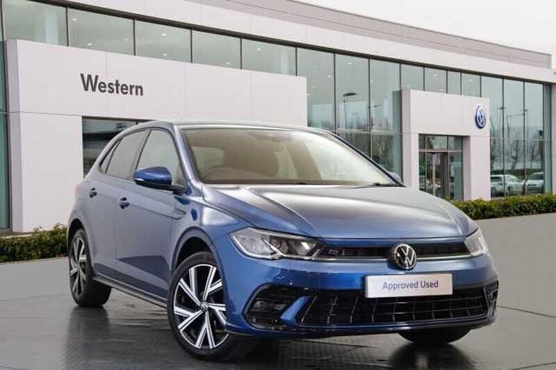 Blue Used 2022 VW Polo R-line Hatchback | £18,498 (Fair price) - Image 1/4