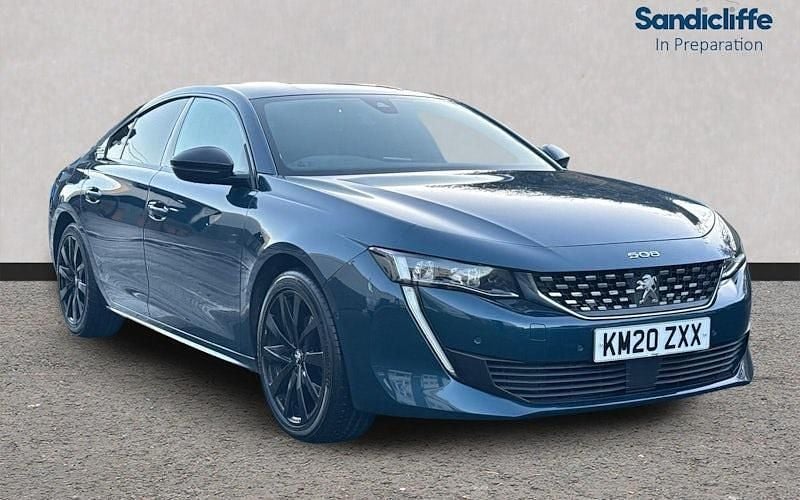 Blue Used 2020 Peugeot 508 GT-line Hatchback | £14,169 (Fair price) - Image 1/4