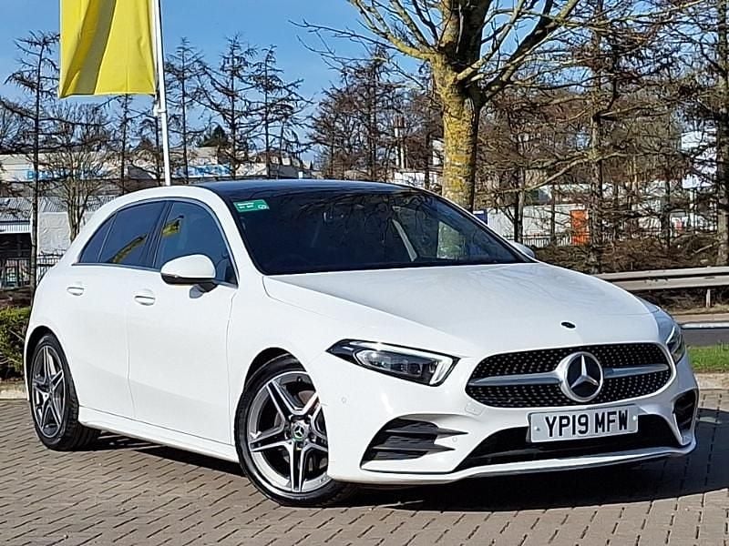 Used Mercedes A220 AMG Line Premium Plus 190 HP (139 kW) 2019 White Hatchback