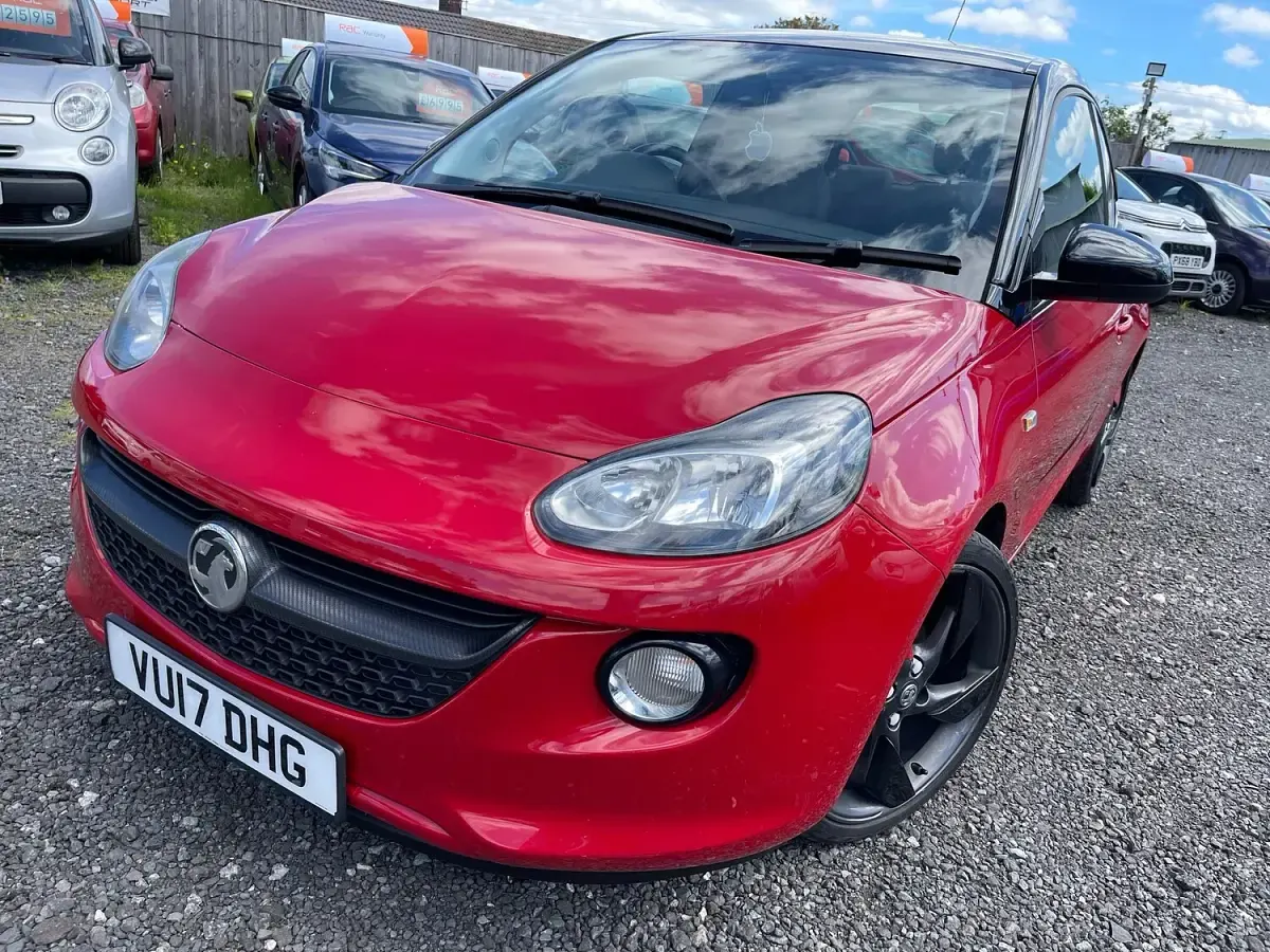 Used Vauxhall Adam S 70 HP (51 kW) 2017 Red Hatchback