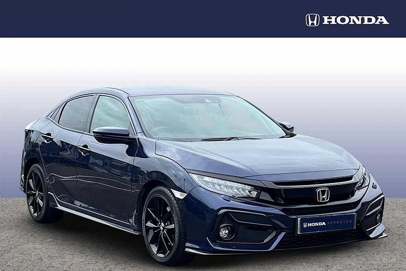 Obsidian blue p. Used 2021 Honda Civic Sport | £18,047 (Fair price) - Image 1/4