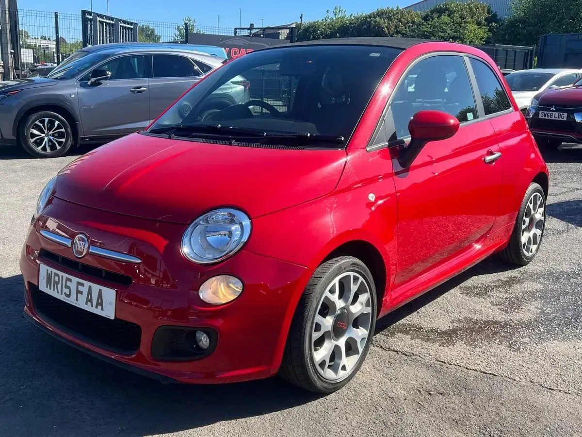 Used Fiat 500 S 2015 Red Cabriolet