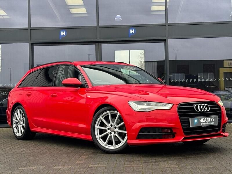 Used Audi A6 Black Edition 190 HP (139 kW) 2015 Red Estate