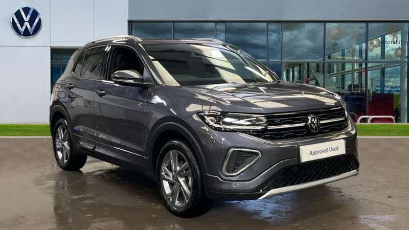 Grey Used 2024 VW T-Cross R-line SUV | £25,535 (Expensive) - Image 1/4