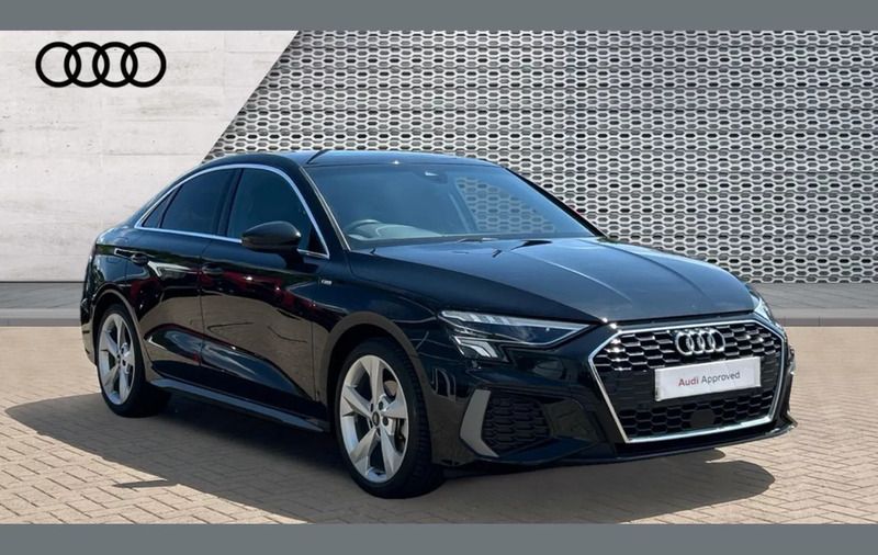 Black Used 2022 Audi A3 S-Line Sedan | £24,690 (Fair price) - Image 1/4