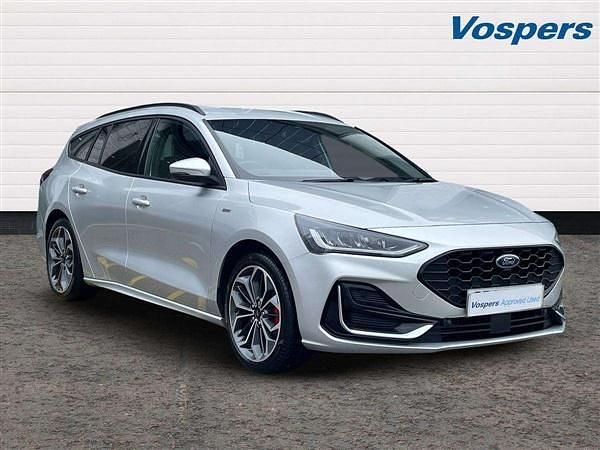 Silver Used 2022 Ford Focus ST-Line Estate | £17,789 (Expensive) - Image 1/3