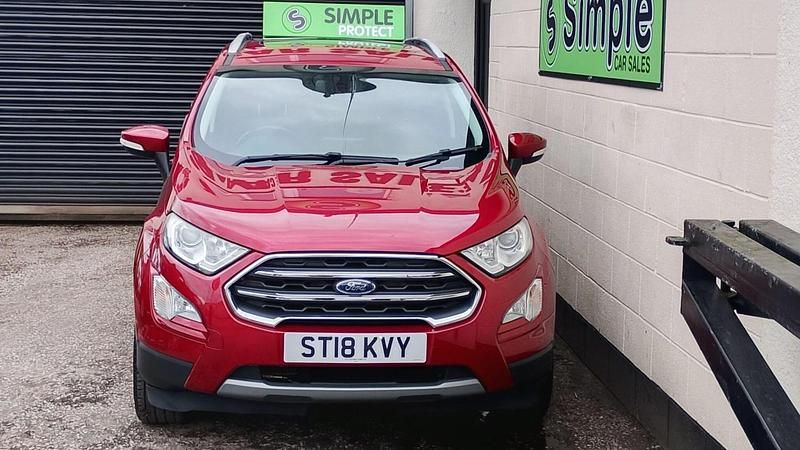 Used Ford Ecosport Titanium 125 HP (91 kW) 2018 Red SUV