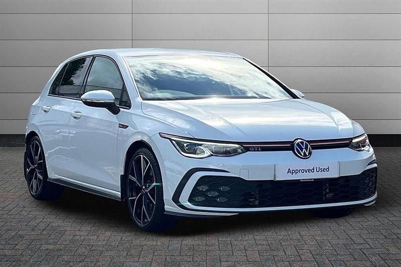Pure white Used 2022 VW Golf VIII GTI Hatchback | £27,495 (A bit pricey) - Image 1/4