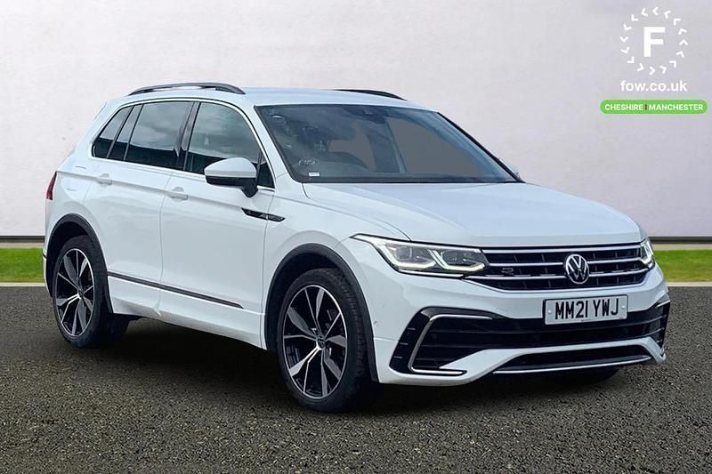 White Used 2021 VW Tiguan R-line SUV | £23,399 (Fair price) - Image 1/3