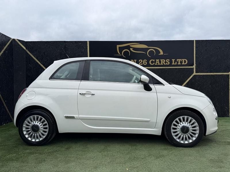 Used Fiat 500 Lounge 69 HP (50 kW) 2009 White Cabriolet
