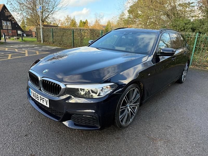 Black Used 2018 BMW 530 M Sport Estate | £22,790 (Fair price) - Image 1/4