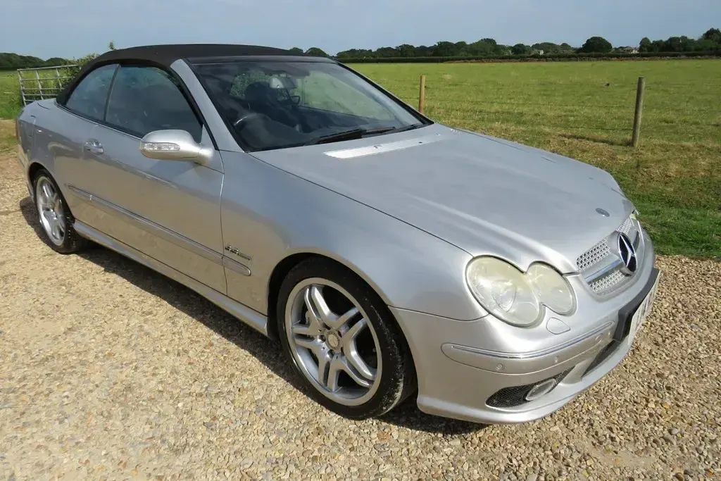 Used Mercedes CLK55 AMG AMG 2005 Silver Cabriolet
