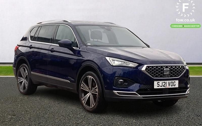Blue Used 2021 Seat Tarraco XCELLENCE Lux SUV | £21,699 (Fair price) - Image 1/4