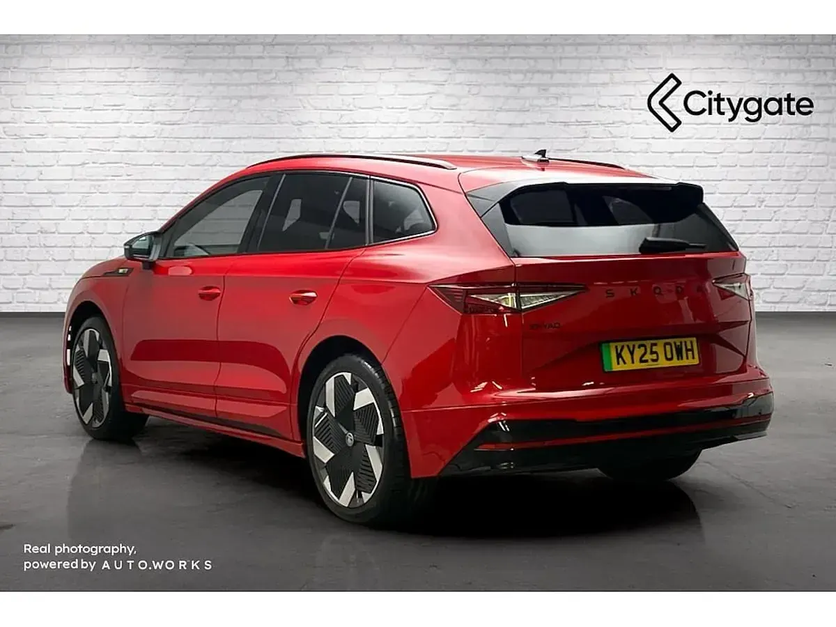 Used Skoda Enyaq iV vRS 245 kW (334 HP) 2025 Velvet red metallic SUV