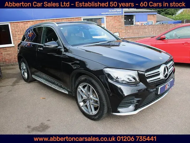 Used Mercedes GLC220 AMG Line Premium 170 HP (125 kW) 2018 Black SUV