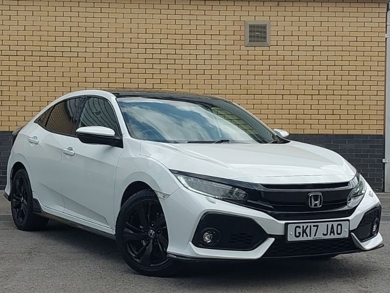 White Used 2017 Honda Civic Sport Plus Hatchback | £13,298 (Fair price) - Image 1/4