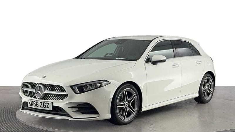 White Used 2019 Mercedes A180 AMG Line Premium Hatchback | £15,420 (Fair price) - Image 1/4