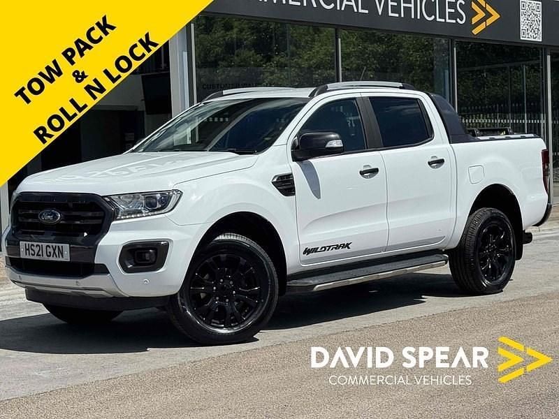Frozen white (solid paint) Used 2021 Ford Ranger Wildtrack Pickup | £17,490 (Super price) - Image 1/3