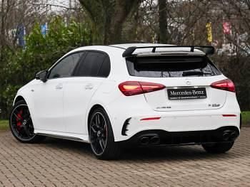 New Mercedes A45 AMG 421 HP (309 kW) 2026 White Hatchback