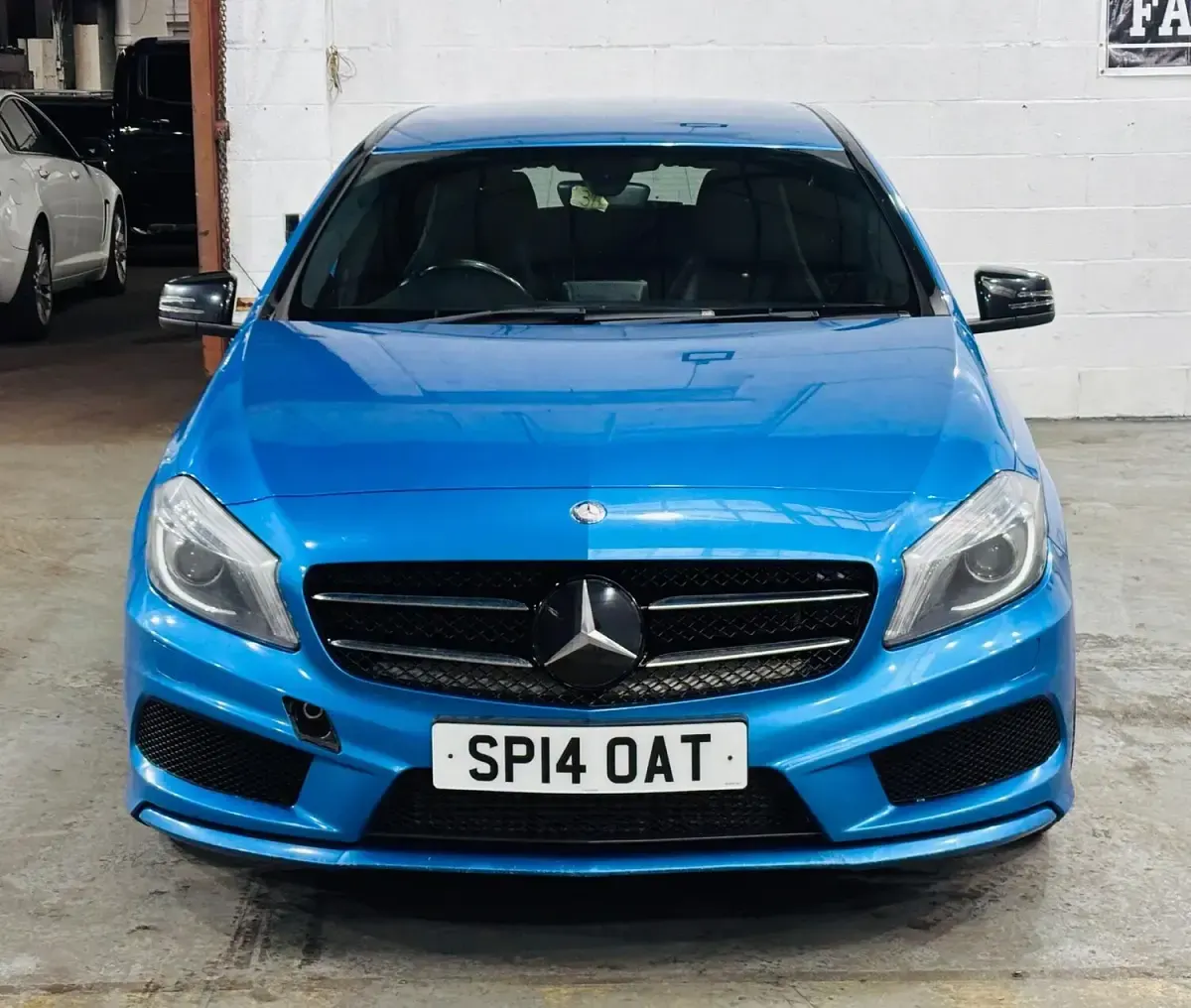 Used Mercedes A220 AMG 170 HP (125 kW) 2014 Blue Hatchback
