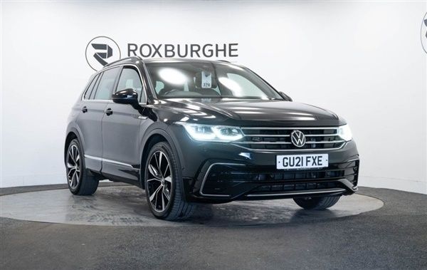Black Used 2021 VW Tiguan R-line SUV | £21,995 (Good price) - Image 1/1