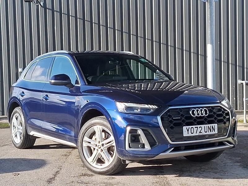 Blue Used 2023 Audi Q5 S-Line SUV | £30,998 (Fair price) - Image 1/4