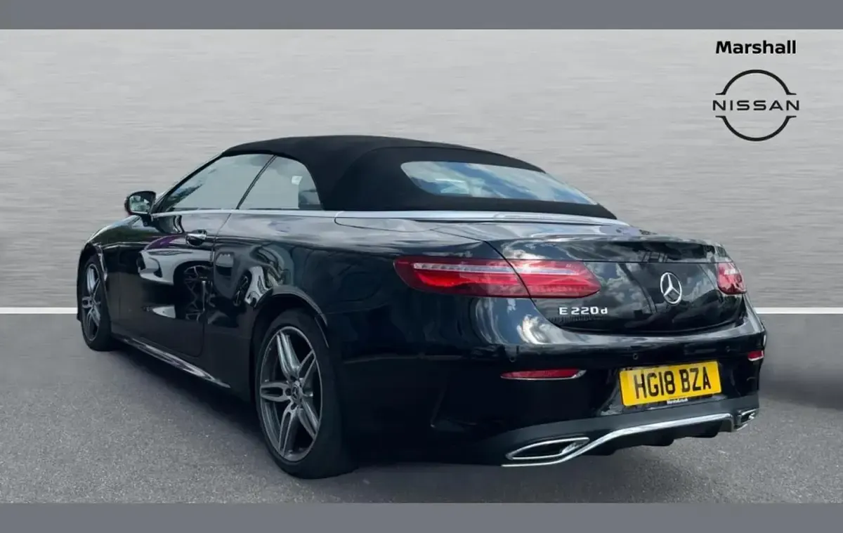 Used Mercedes E220 AMG Line Premium Plus 194 HP (142 kW) 2018 Black Cabriolet