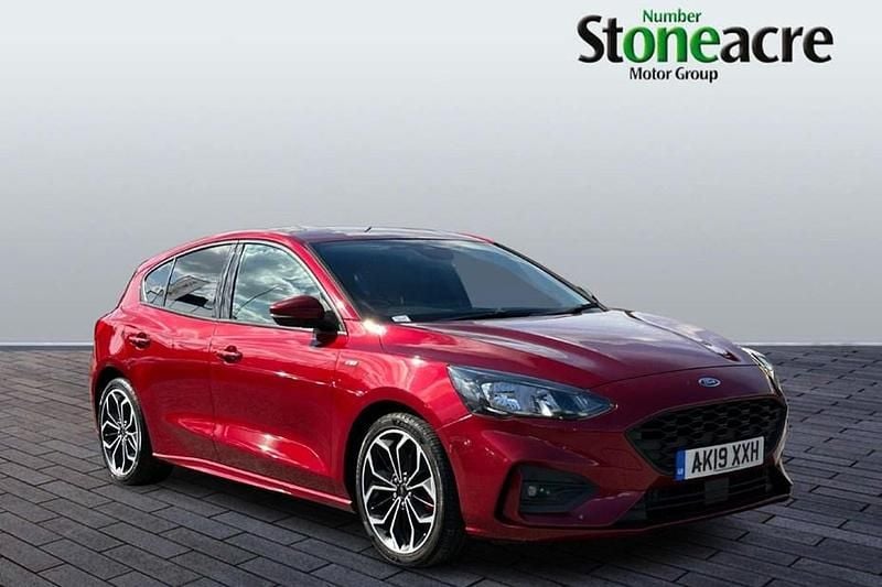 Red Used 2019 Ford Focus ST-Line X Hatchback | £12,495 (Fair price) - Image 1/1
