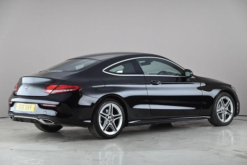 Used Mercedes C200 AMG line 2018 Black Coupe